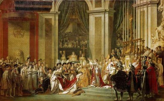 大卫画作：拿破仑一世加冕大典